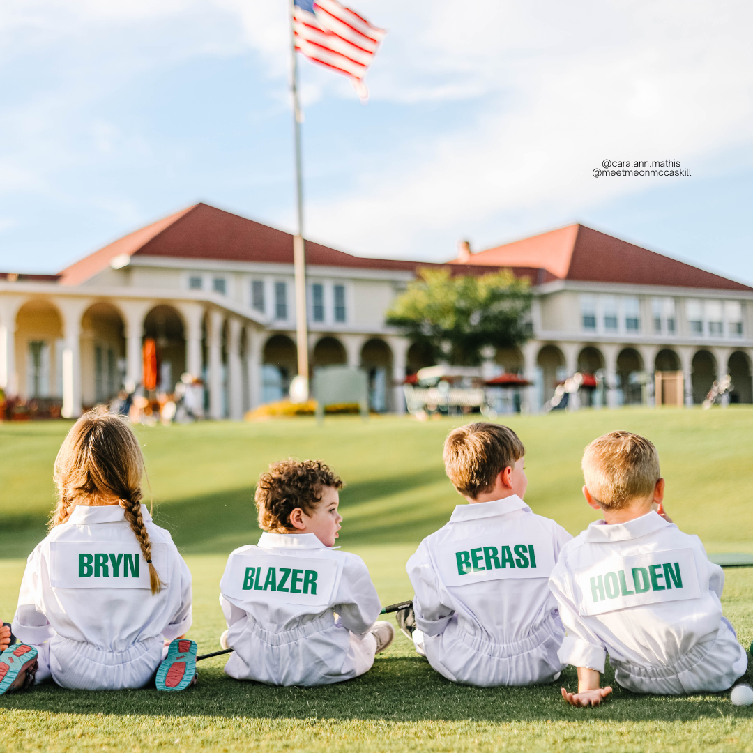 Kids Custom Caddie Uniform With Name and Number