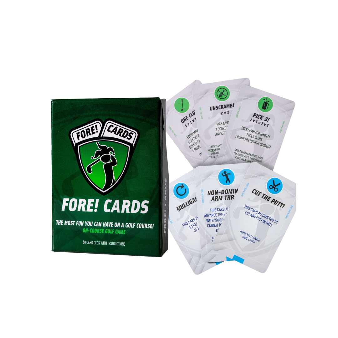 Fore! Cards On-Course Golf Game & Expansion Pack Bundle