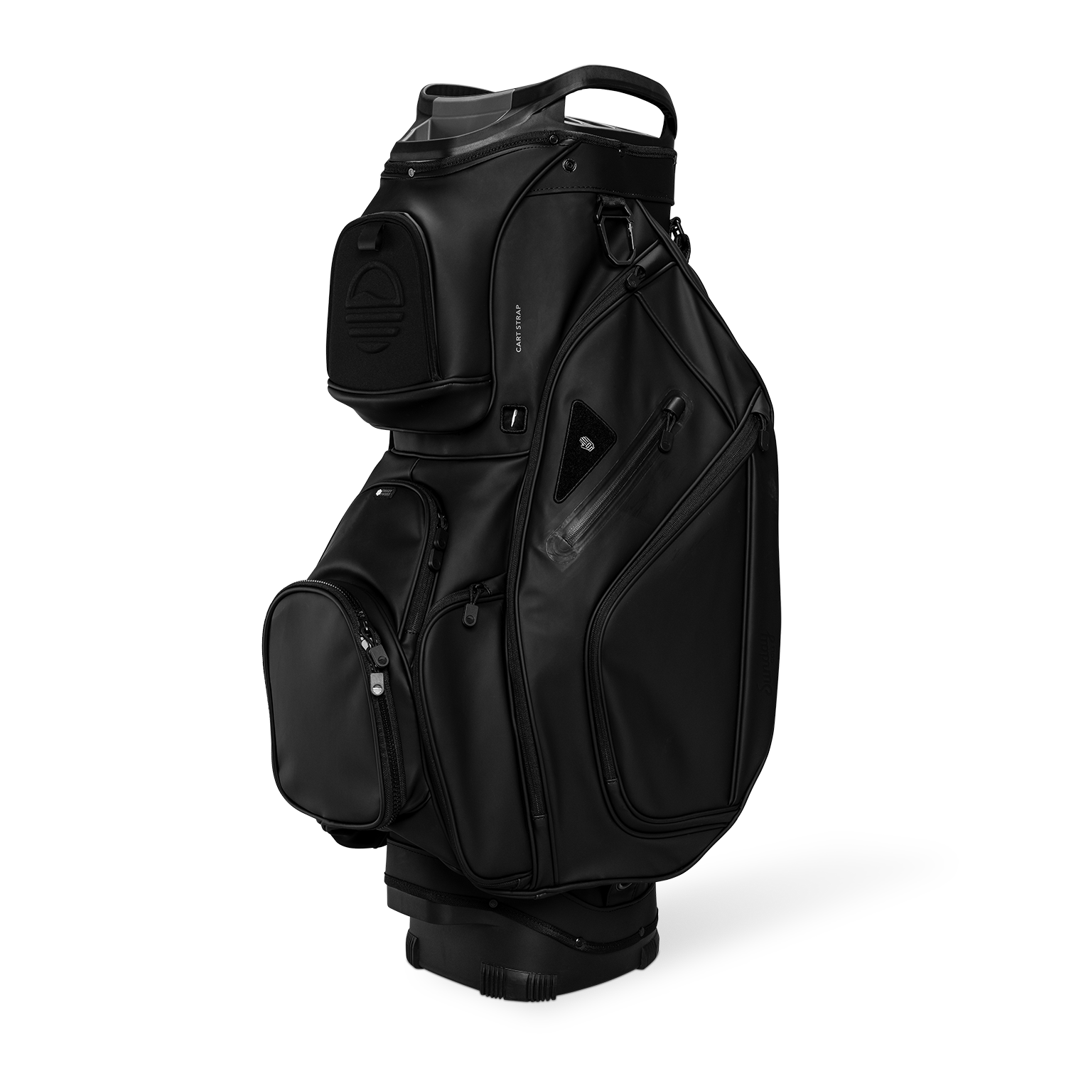 Sunday Golf The Big Rig S-Class | Black Vegan Leather Cart Bag Sunday Golf The Big Rig S-Class | Black Vegan Leather Cart Bag