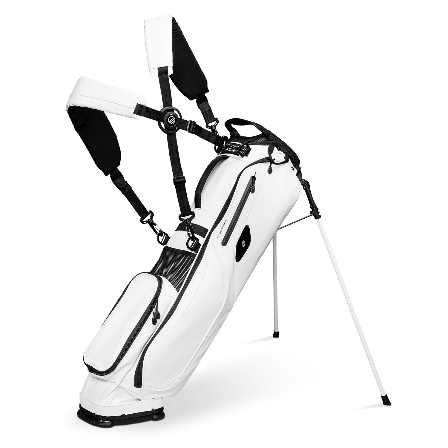 Sunday Golf El Camino S-Class | White Vegan Leather Mid Size Stand Sunday Golf El Camino S-Class | White Vegan Leather Mid Size Stand