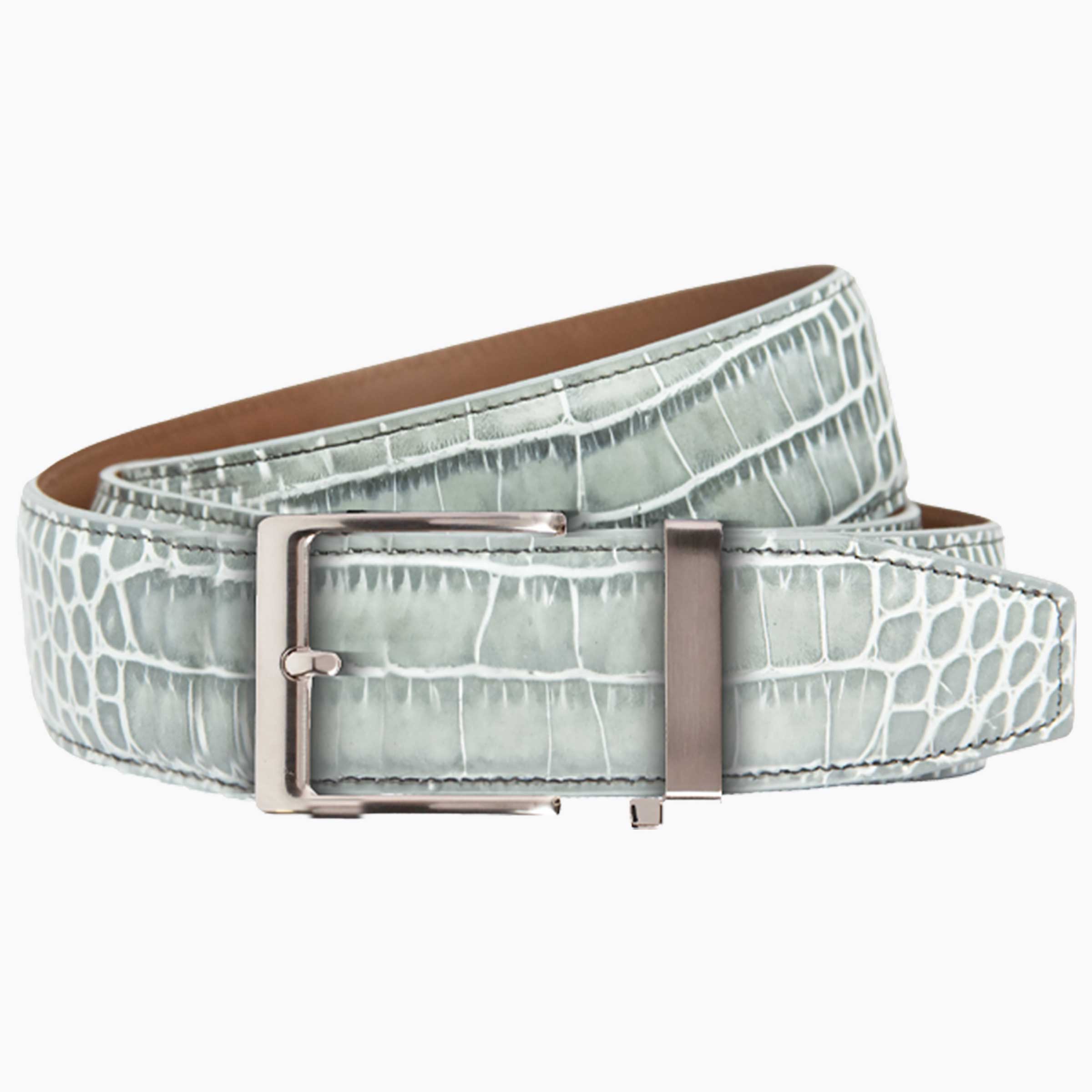 grey dress belt Men's Grey Belts