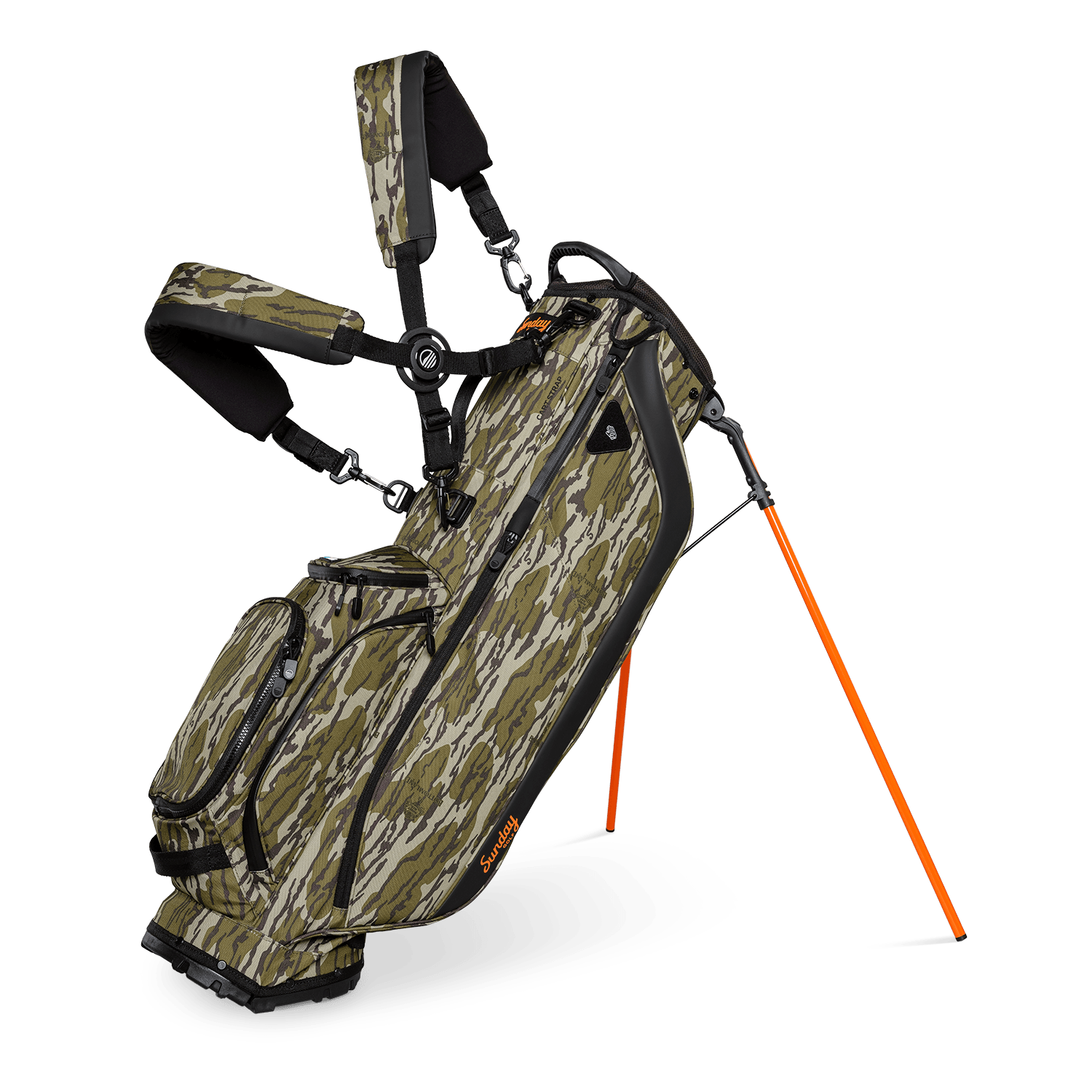 Sunday Golf Ryder | Mossy Oak Bottomland Camo Full Size Stand Bag Sunday Golf Ryder | Mossy Oak Bottomland Camo Full Size Stand Bag
