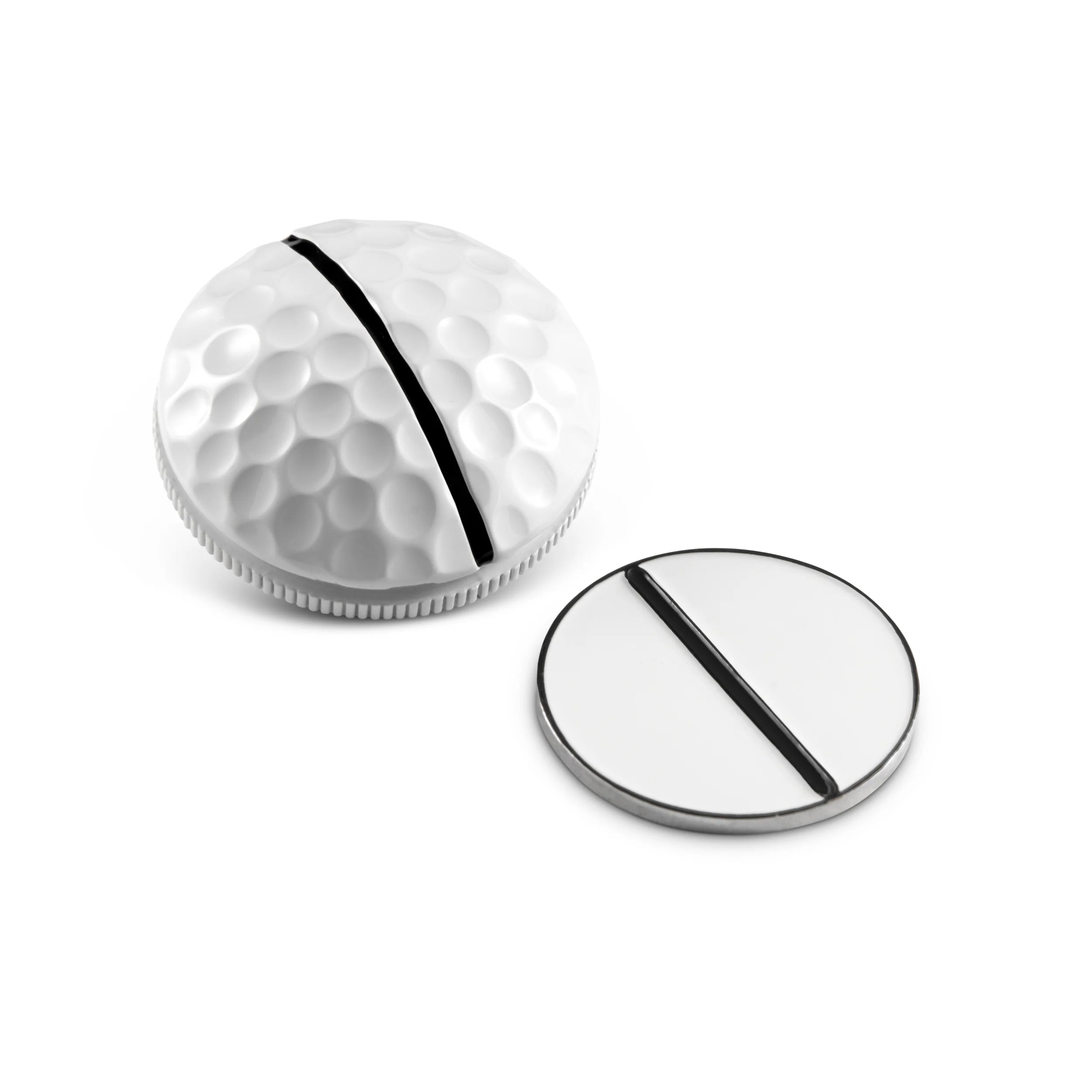 On Point Ball Marker 1 RAIL DIMPLE-DOMED + COIN