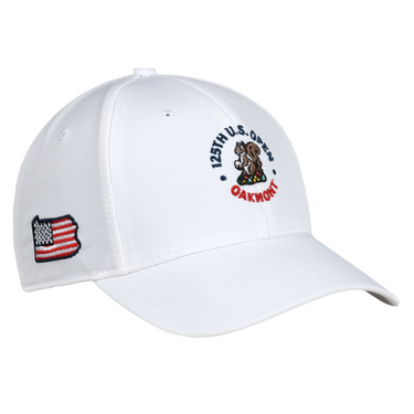 125TH U.S. Open White AeroSphere Tech Fabric Cap