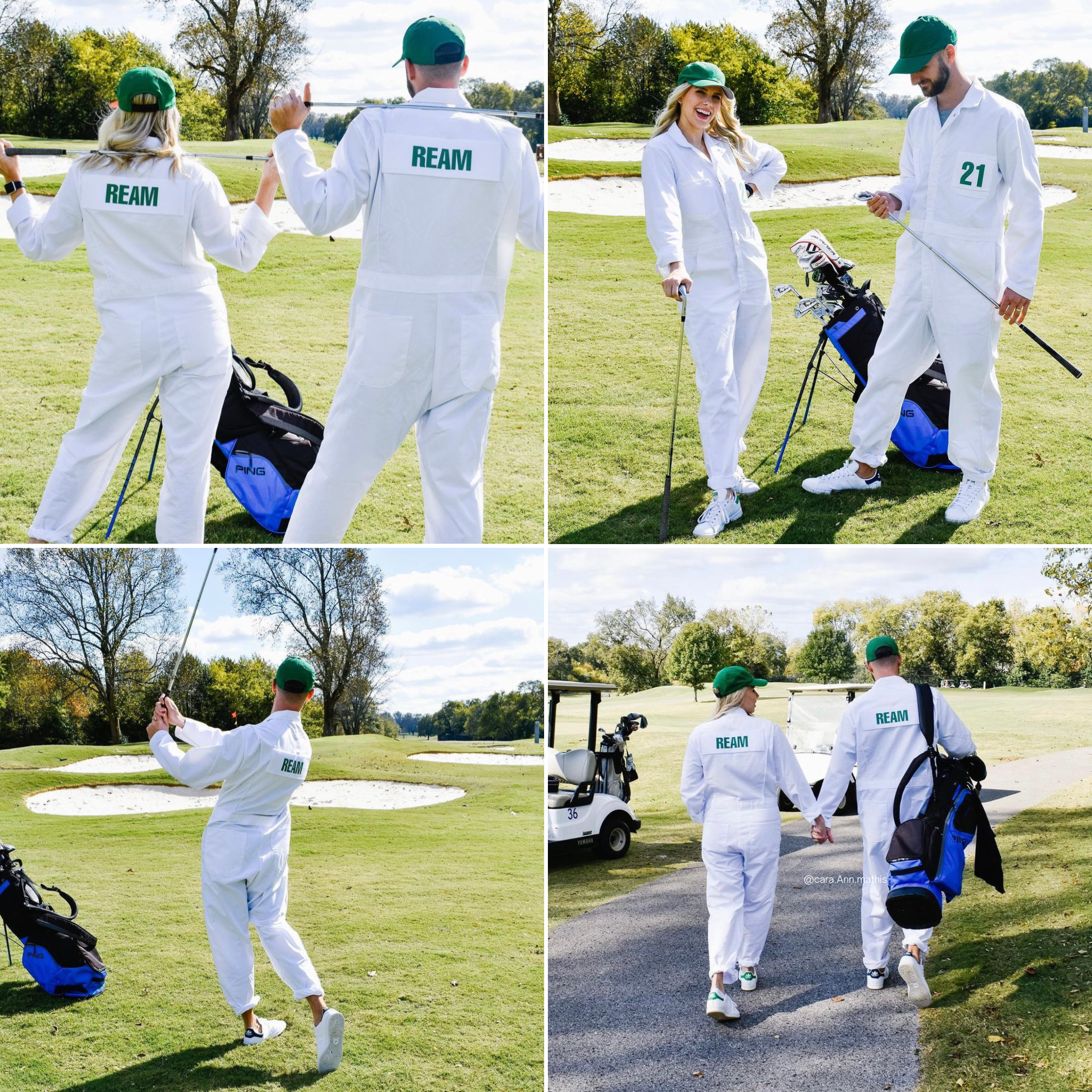 Adult Custom Caddie Uniform With Name and Number