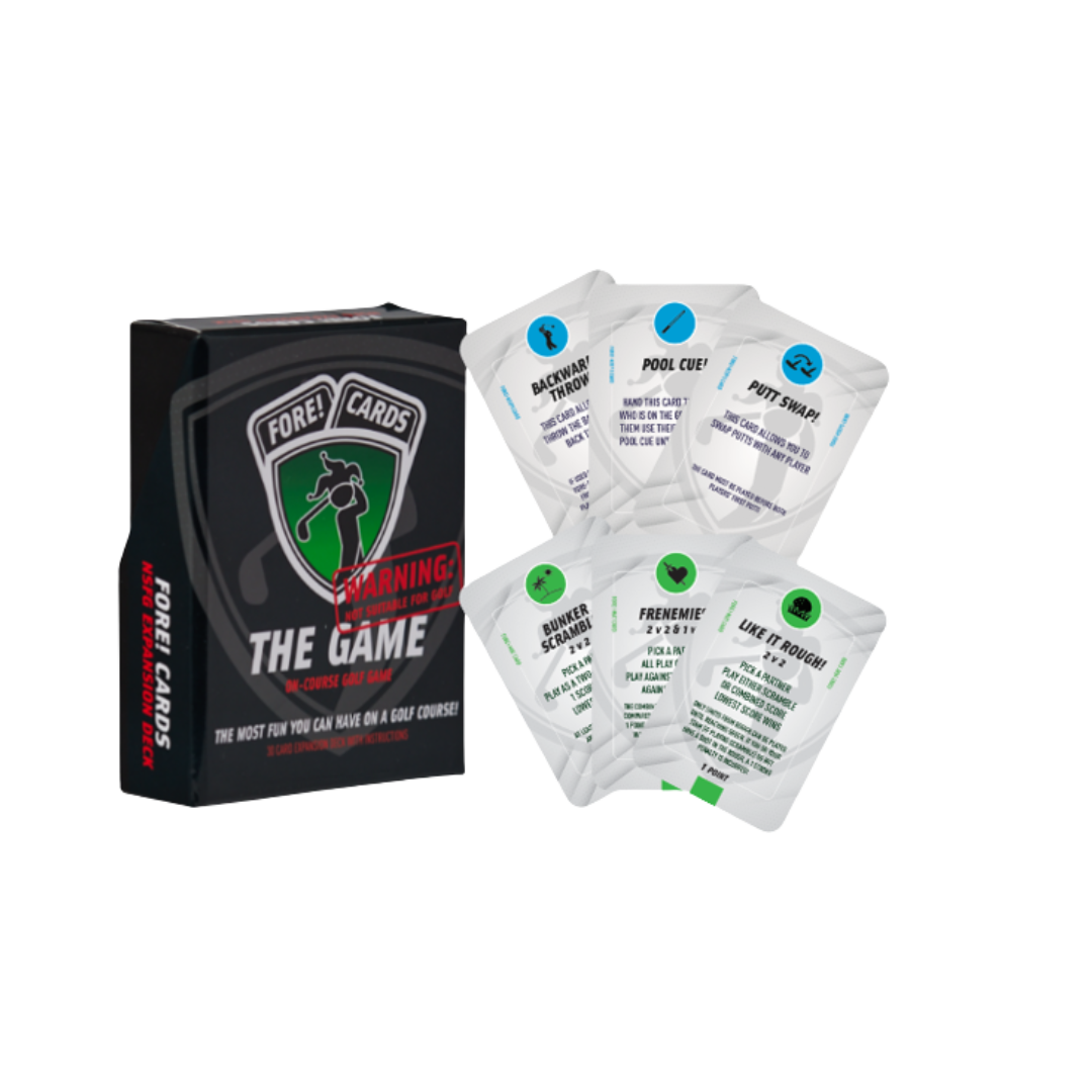Fore! Cards On-Course Golf Game & Expansion Pack Bundle