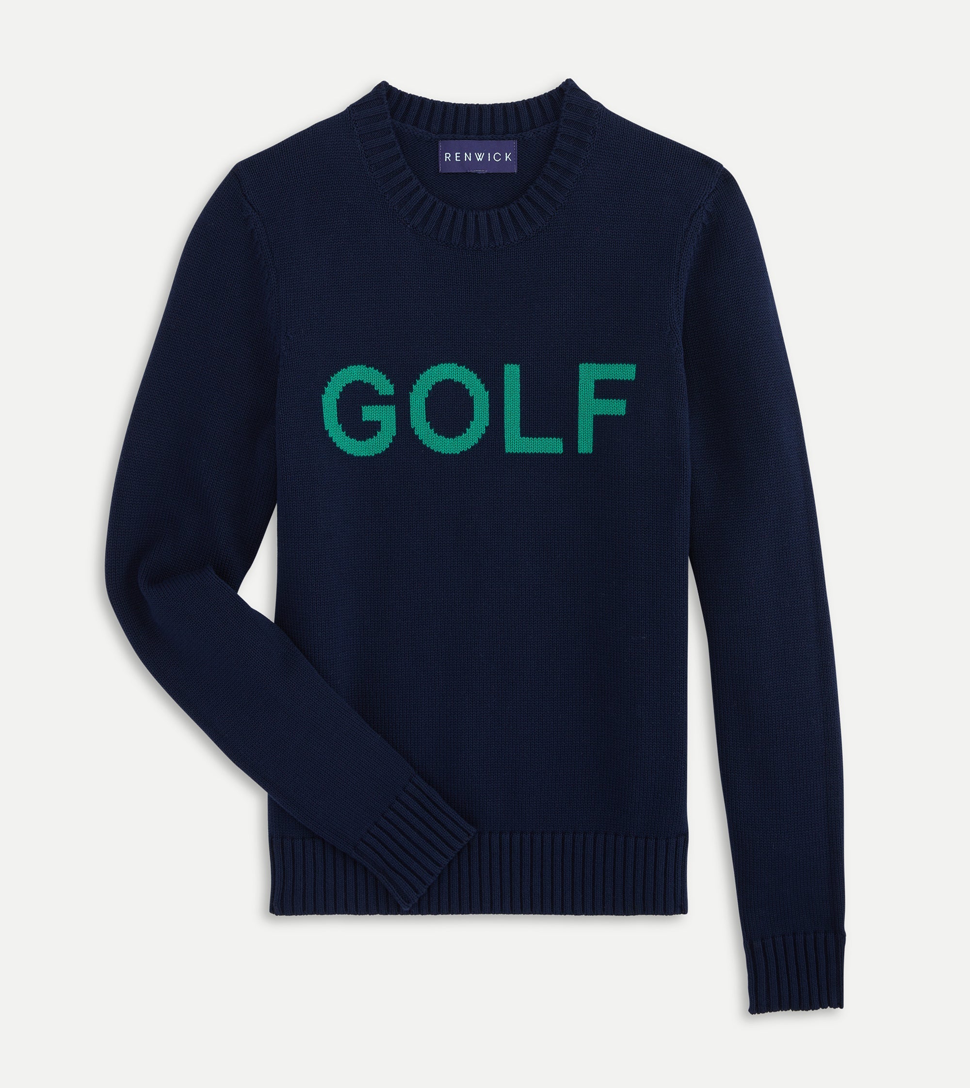 Renwick Golf Sweater - Navy Leprechaun