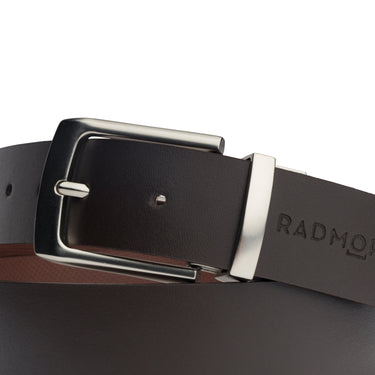 RADMOR Harrison Reversible Belt - Brown/Brown Texture