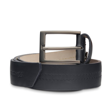 RADMOR Blaine B-Rad Leather Belt - Navy