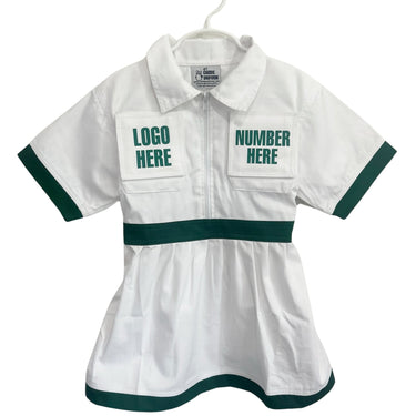 Kids Custom Caddie Uniform Dress With Name, Number and Logo