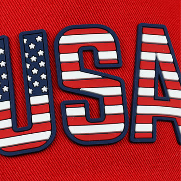 Americana Red, White and Blue Cotton Twill Stretch Mesh Back Cap