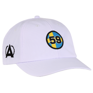 Annika "59" Sweden Flag White Lightweight Performance Hat