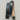 Italian Two Tone Mock Crocodile Belt - Sea Salt
