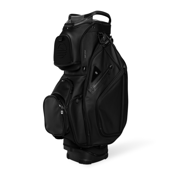 Sunday Golf The Big Rig S-Class | Black Vegan Leather Cart Bag