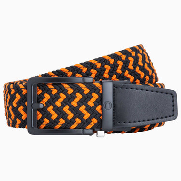 Nexbelt Braided Orange & Black Golf Belt 1.38" [35mm]