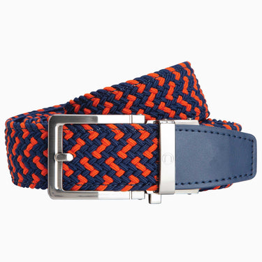 Nexbelt Braided Orange & Navy Golf Belt 1.38" [35mm]