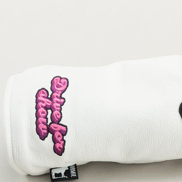 Lucky Pink Dice Driver White