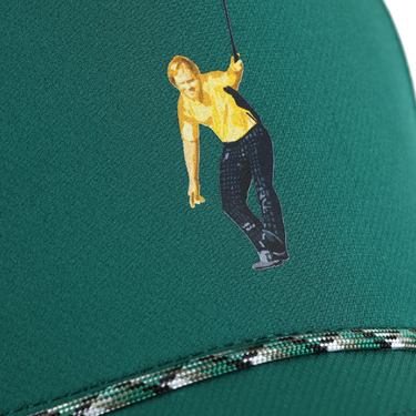 Jack Nicklaus Green Crouching Jack Aerosphere Tech Fabric Rope Hat