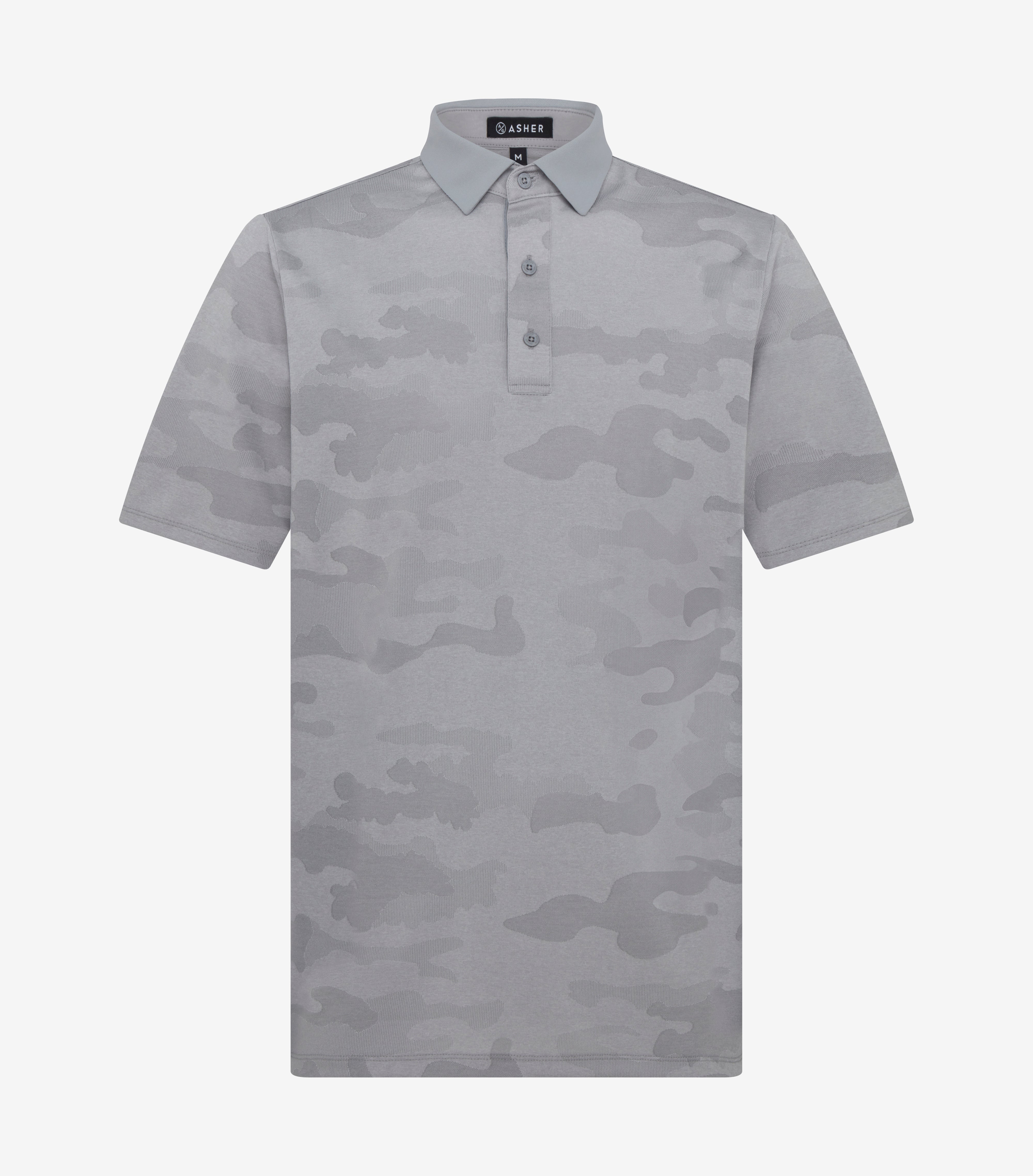 ASHER Jacquard Camo Polo