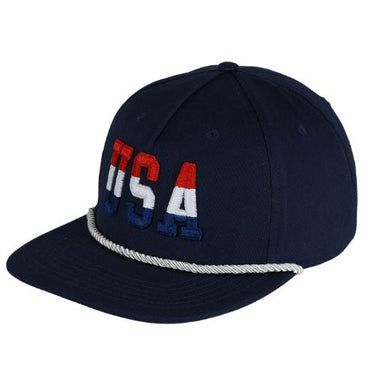 Americana Navy Cotton Twill Rope Hat