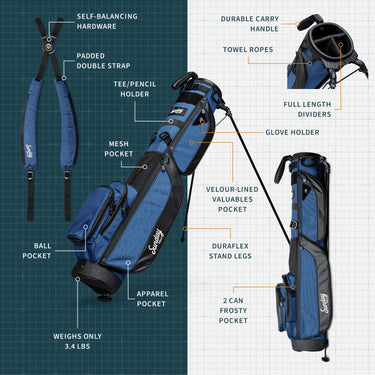 Sunday Golf Loma XL | Cobalt Blue Carry Bag