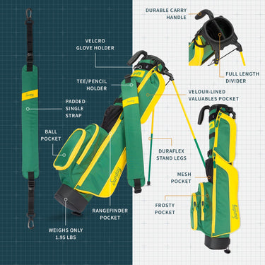 Sunday Golf The Loma | Grellow Par 3 Bag