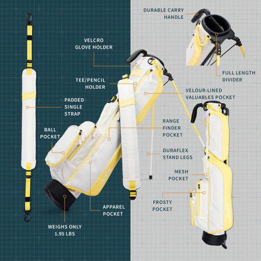 Sunday Golf The Loma | Mindy Lemon Par 3 Bag