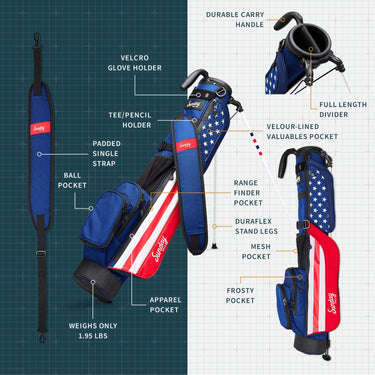 Sunday Golf The Loma | Patriot Par 3 Bag