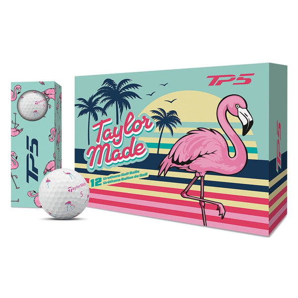 TaylorMade 2026 TP5 Pix Flamingo Golf Balls | Fairway Jockey - Pro