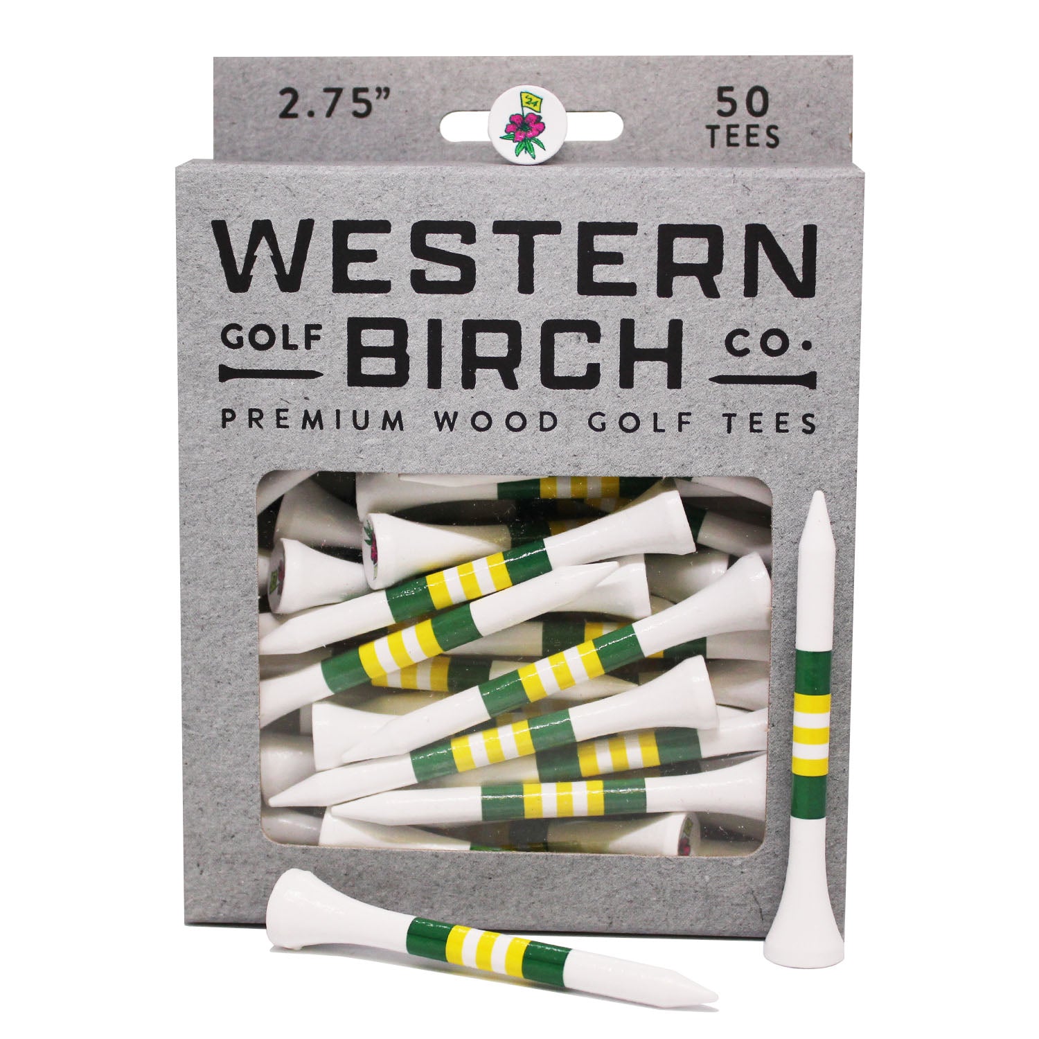 Western Birch "Azalea" Limited Edition Bamboo Golf Tee