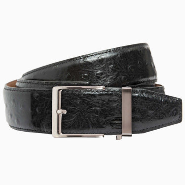 Nexbelt Ostrich Black Dress Belt 1.5" Strap [38mm]