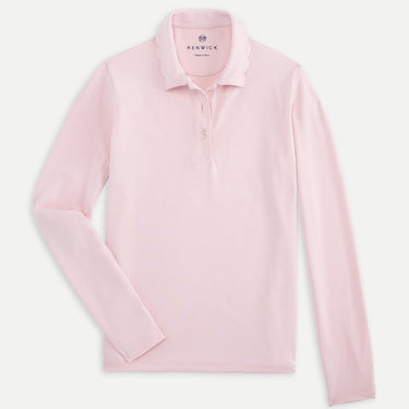 Renwick Scallop Collar Long Sleeve Polo