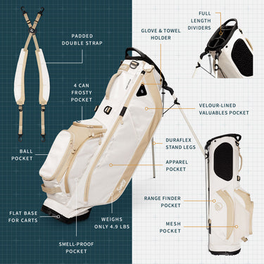 Sunday Golf Ryder | Toasted Almond Full Size Stand Bag
