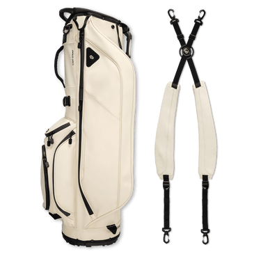 Sunday Golf Ryder S-Class | Cream Vegan Leather Full Size Stand Bag