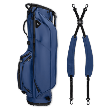 Sunday Golf Ryder S-Class | Navy Vegan Leather Full Size Stand Bag