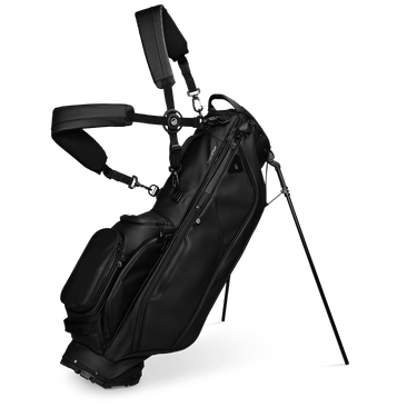 Sunday Golf Ryder S-Class | Black Vegan Leather Full Size Stand Bag