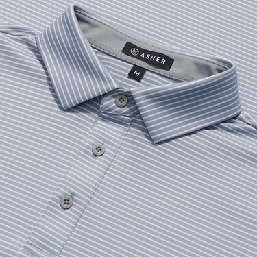 ASHER Track Stripe Polo