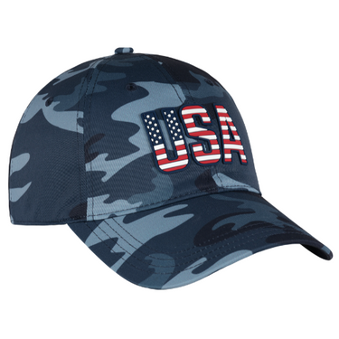 USA Camo Print Poly Cap