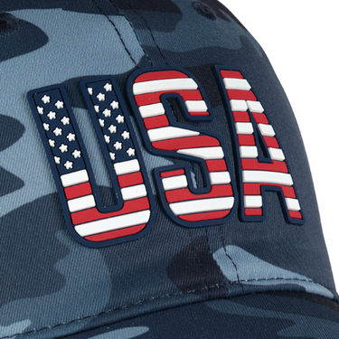 USA Camo Print Poly Cap