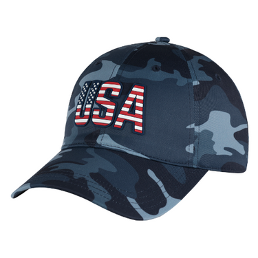 USA Camo Print Poly Cap