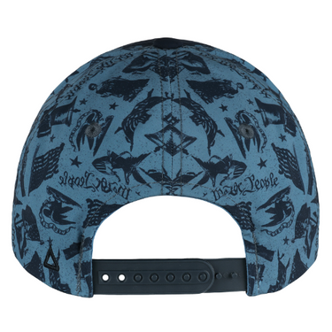 United States Liberty Print Navy Mesh Back Rope Cap