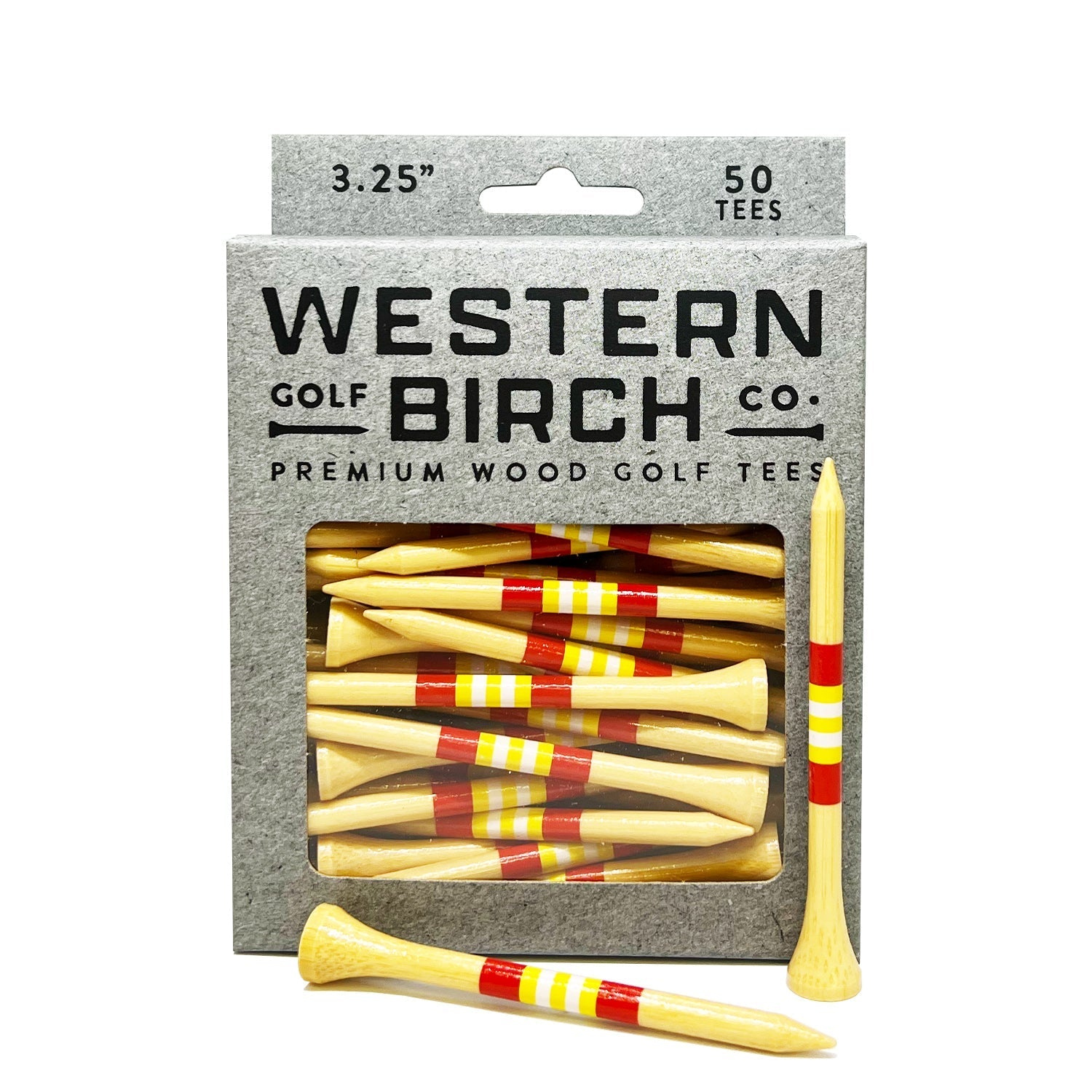 Western Birch Signature Bamboo 3.25" "Arrowhead" Golf Tees