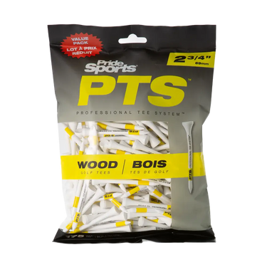 2 ¾" PTS® - Wood Tees - White