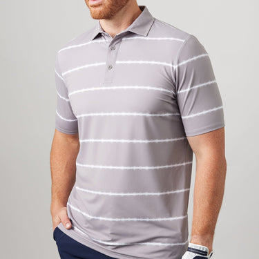 ASHER Shibori Stripe Polo