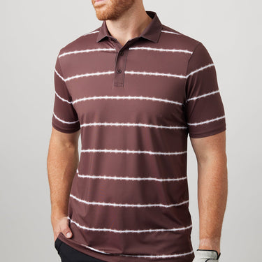 ASHER Shibori Stripe Polo