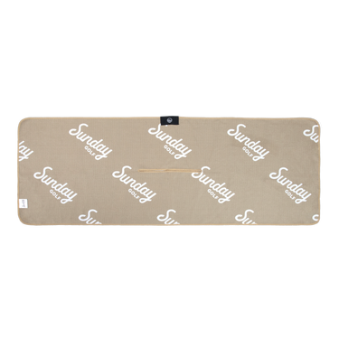 Sunday Golf Classic Golf Towel | Toasted Almond