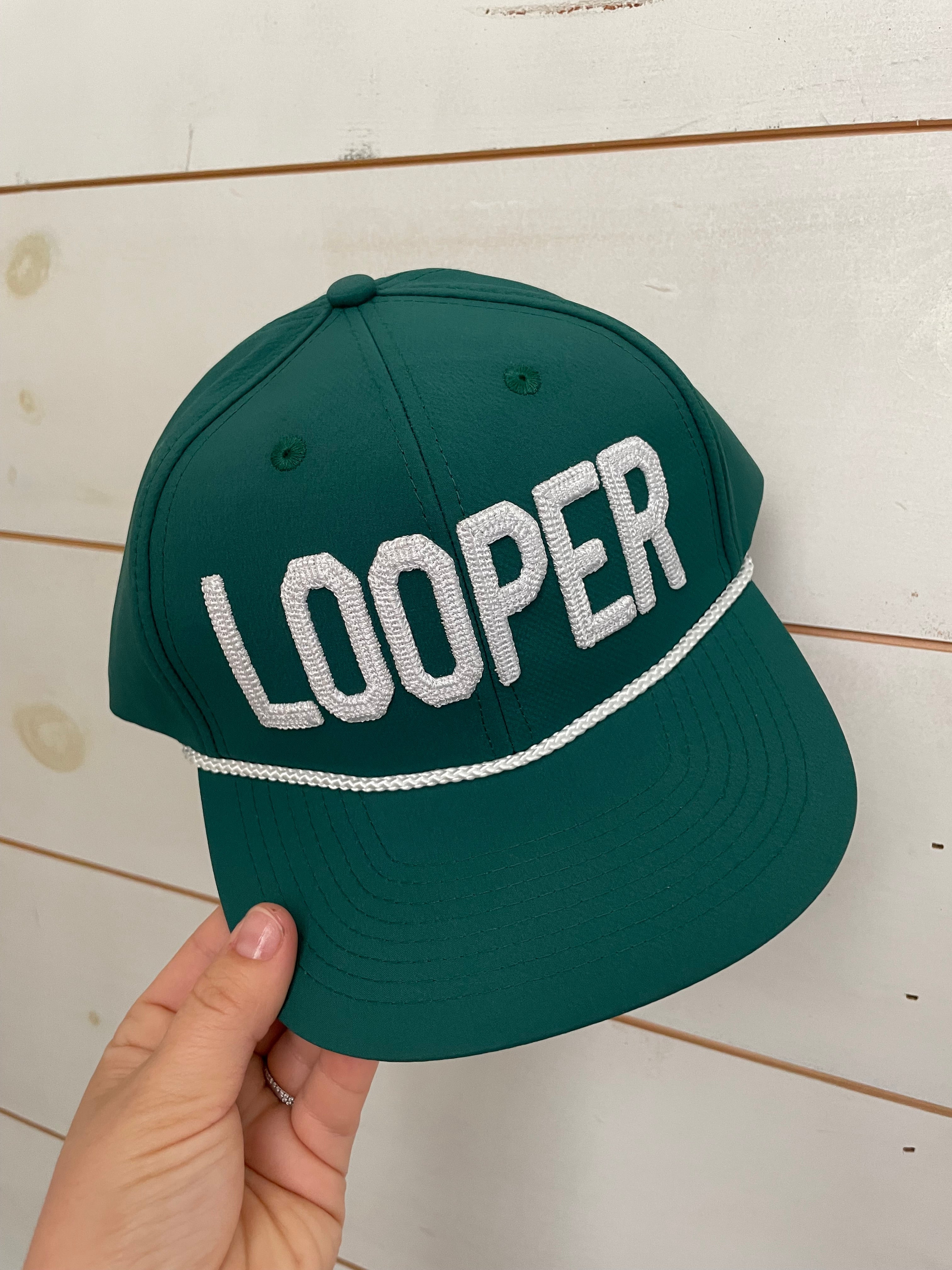 Caddie Uniform Looper Green Hat