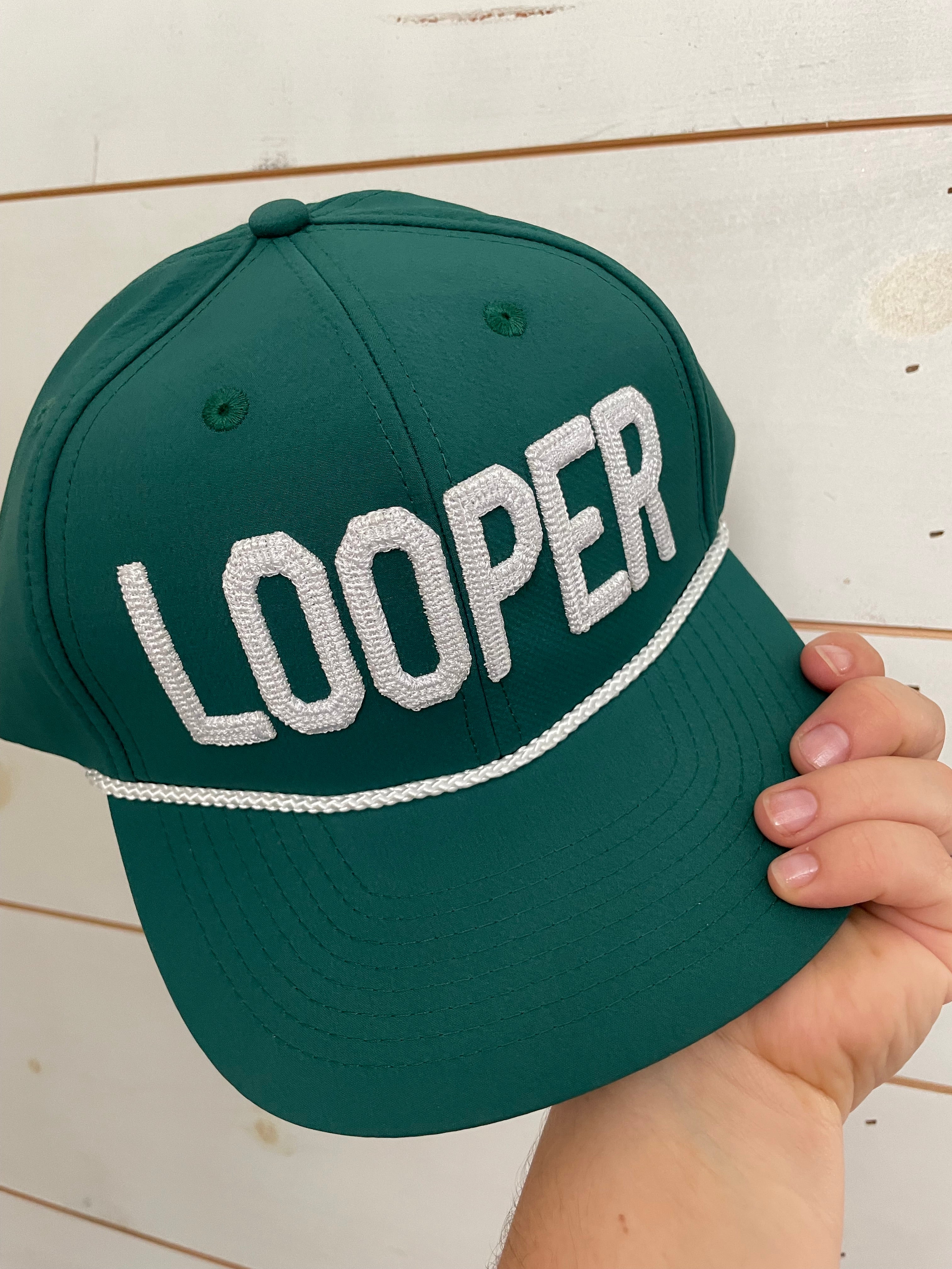 Caddie Uniform Looper Green Hat