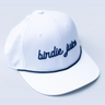 Birdie Juice Script Rope Hats -White/Navy