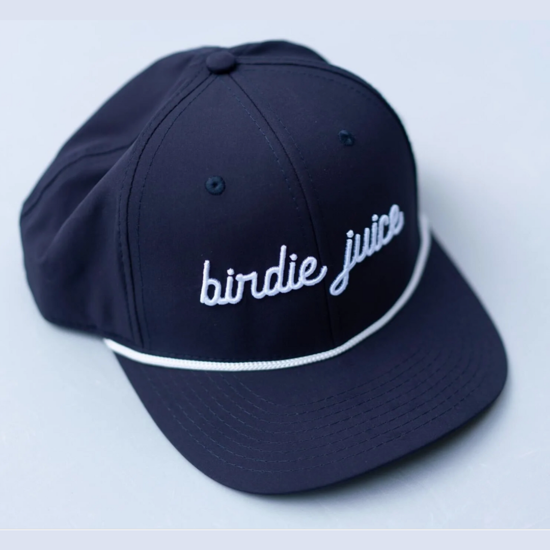 Birdie Juice Script Rope Hats -Navy/White